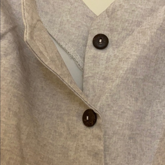 Button down light gray romper - Picture 3 of 3